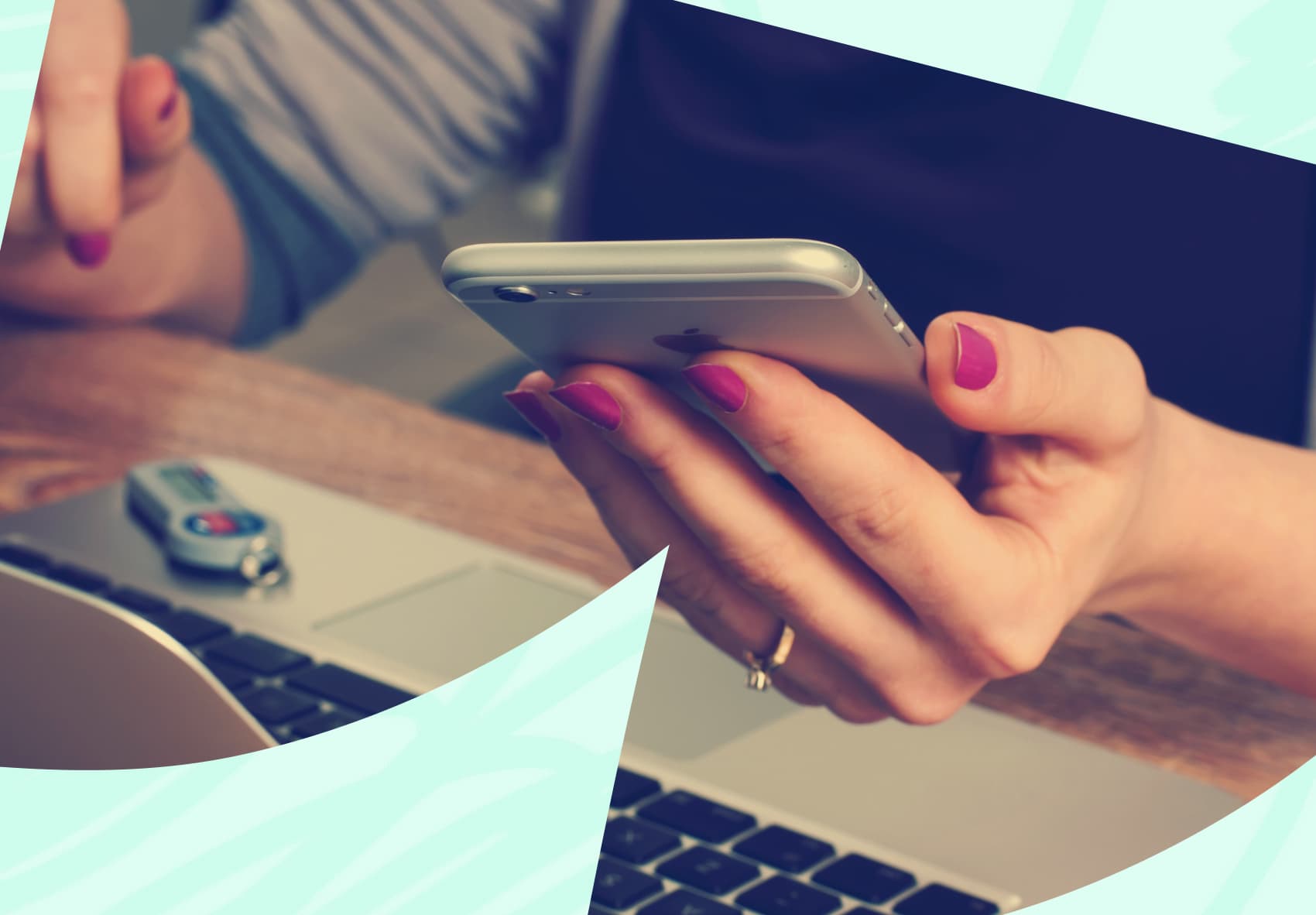 Hang holding a smartphone