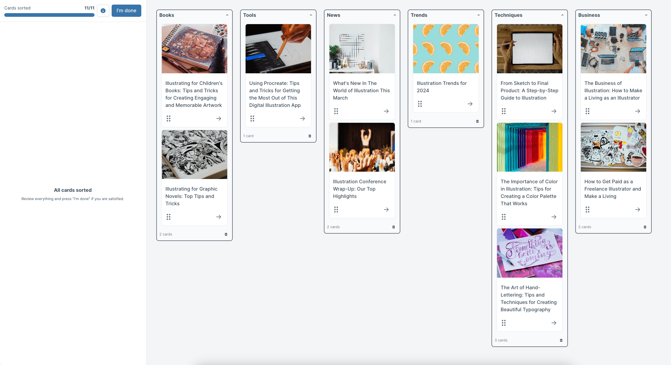 What is card sorting