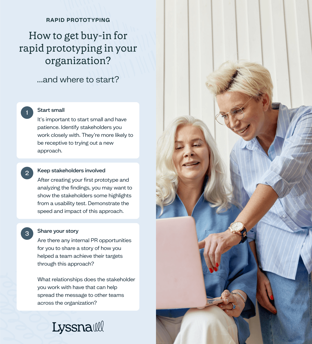 Rapid prototyping in UX