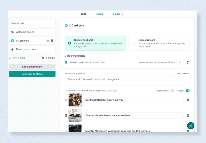 UX and UI tests for the travel industry