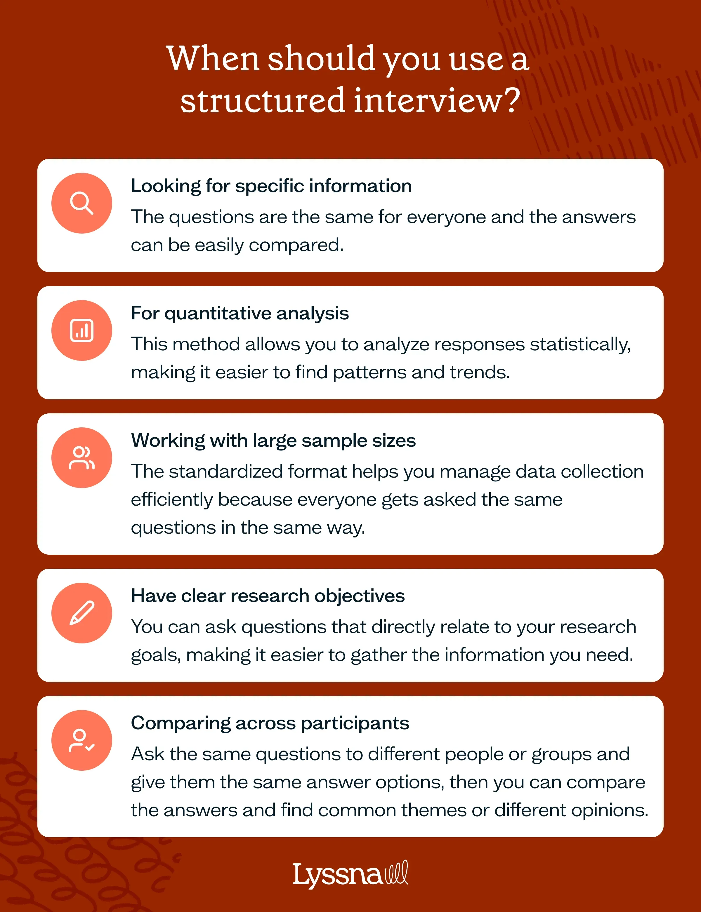 Structured interviews