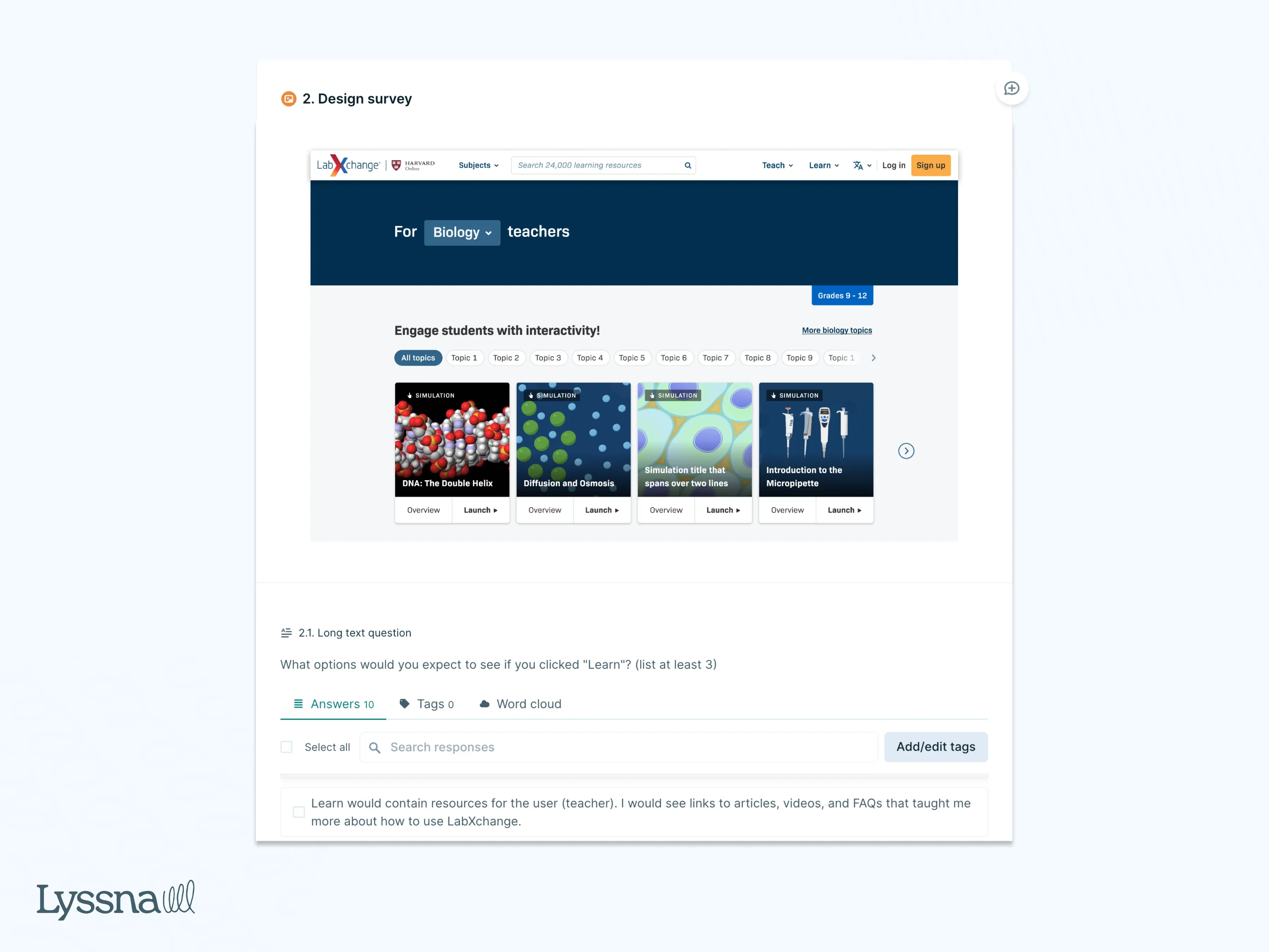 LabXchange Case Study