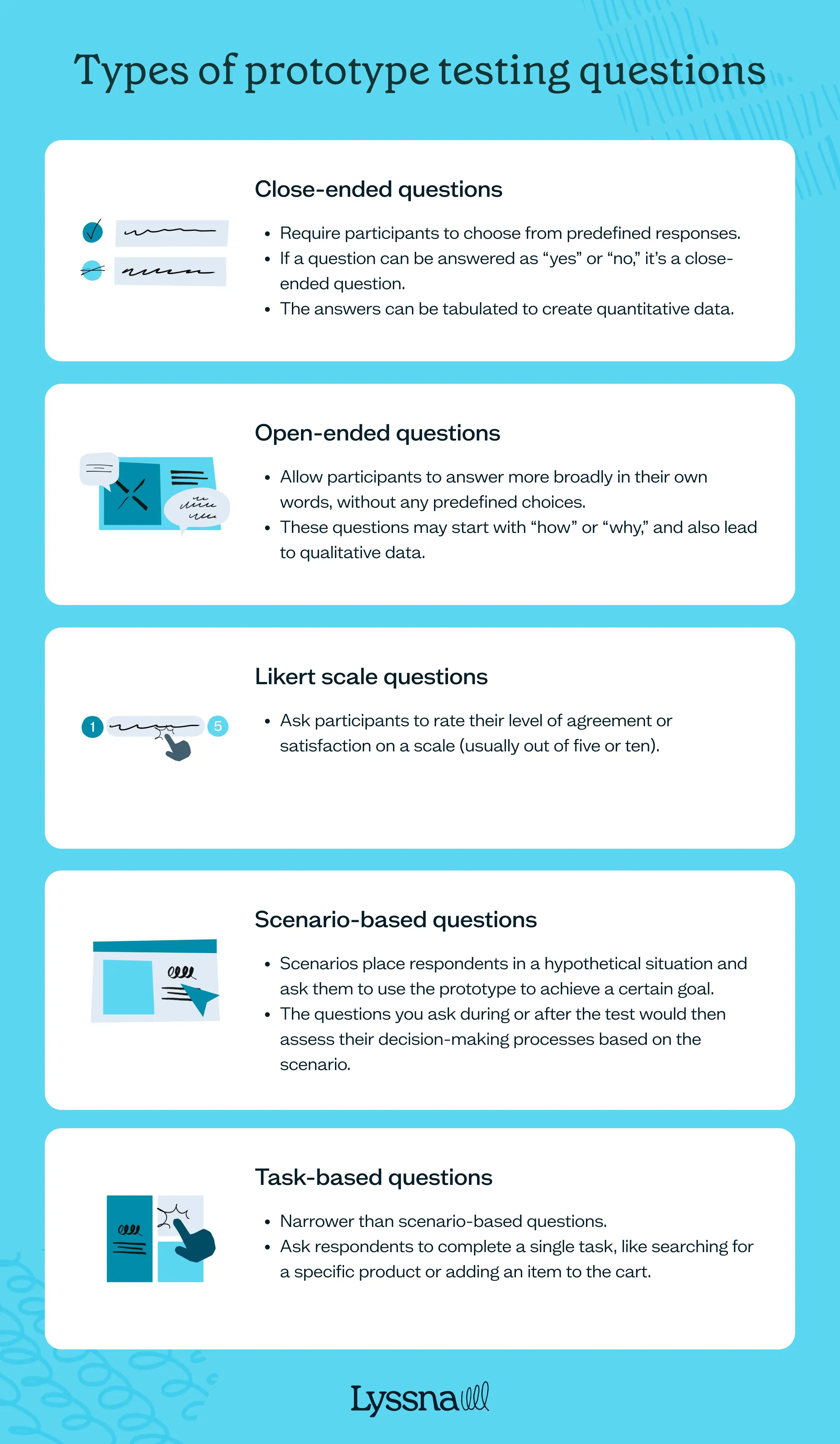 Prototype testing questions