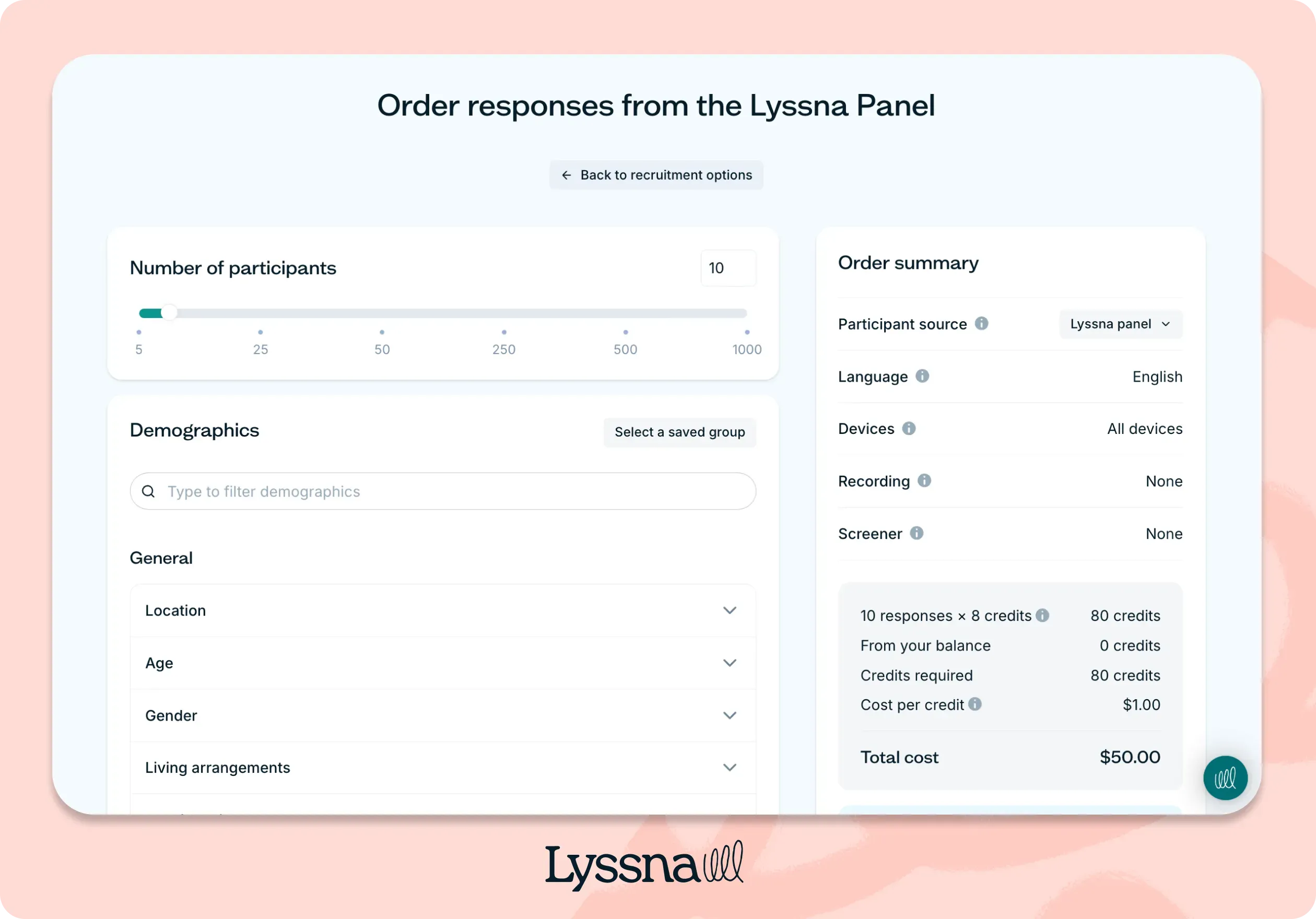 Lyssnas research panel