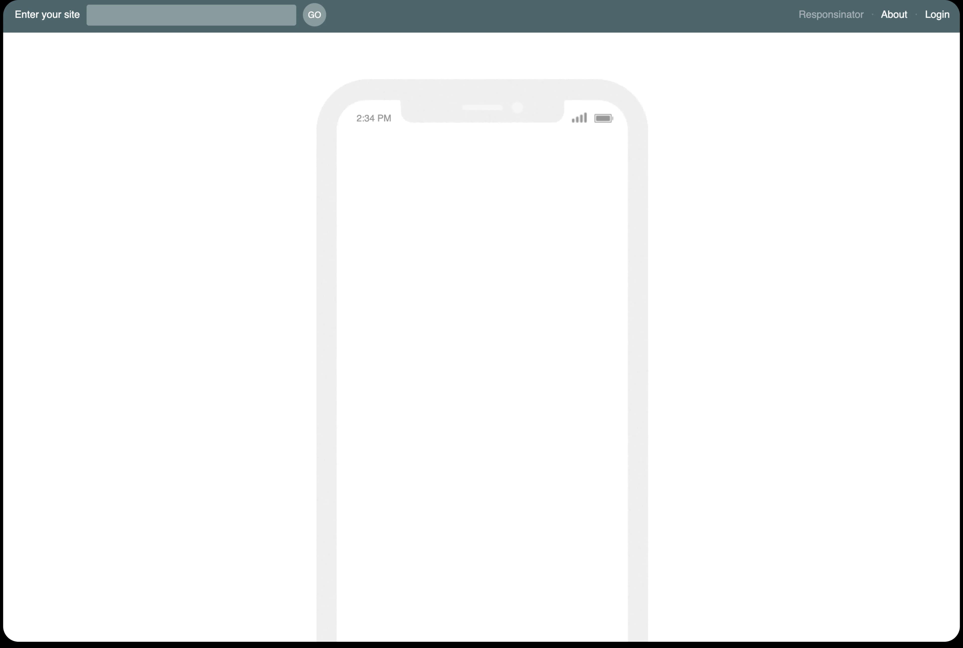 The Responsinator homepage