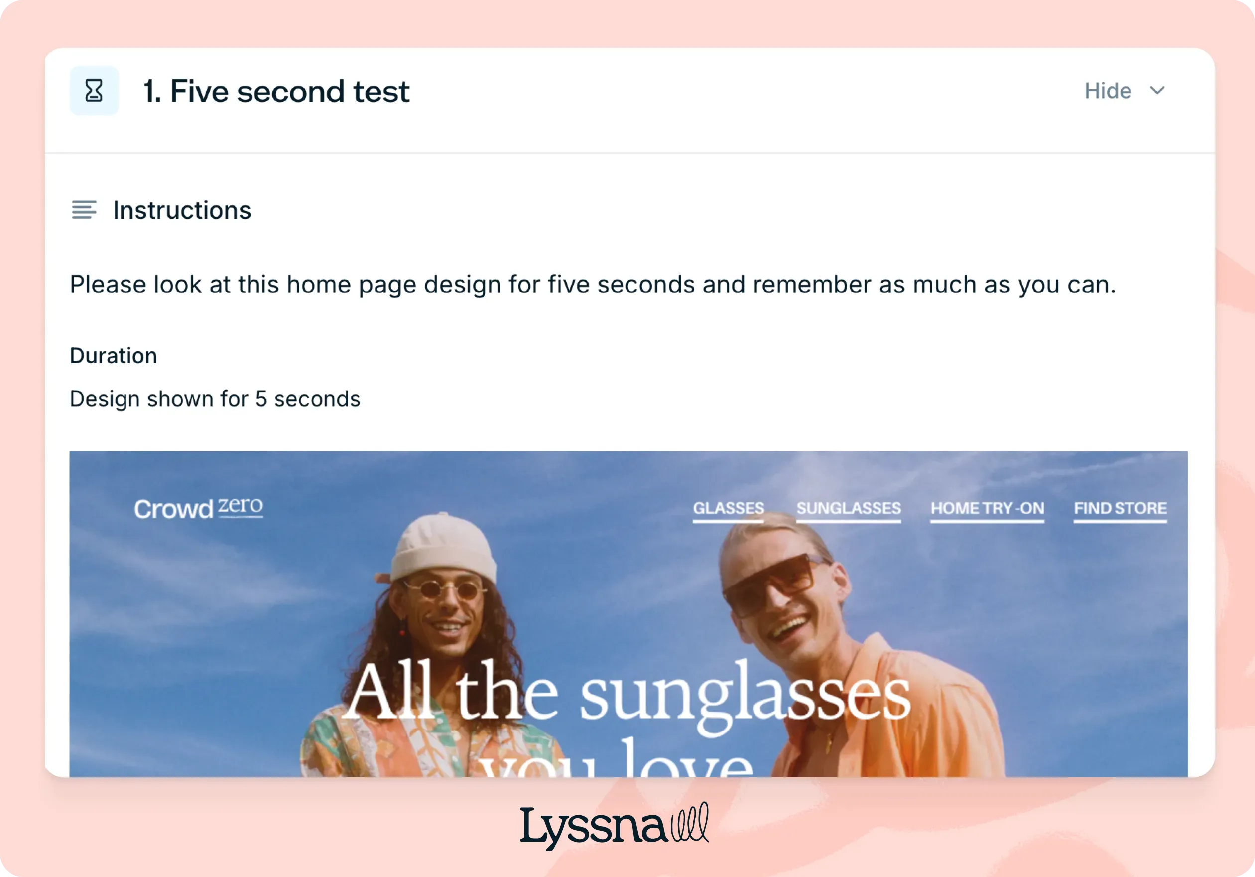 lyssna-five-second-test.webp